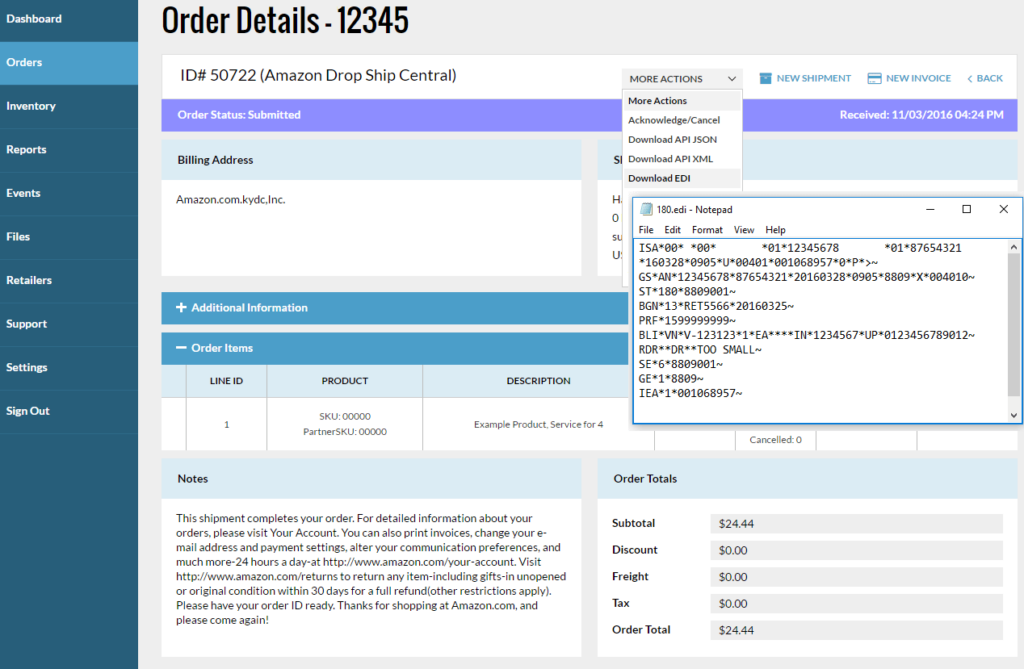 What is an EDI 180? - Logicbroker